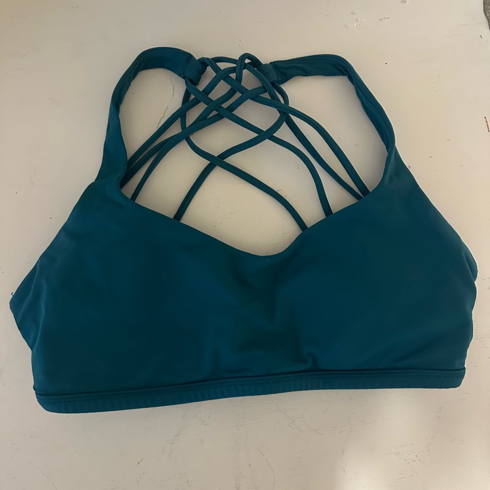 Teal lululemon sports bra